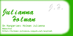 julianna holman business card